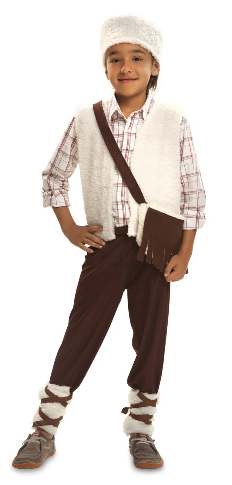 Disfraz de Pastorcillo con Zurrón para Niño Pastores Viving